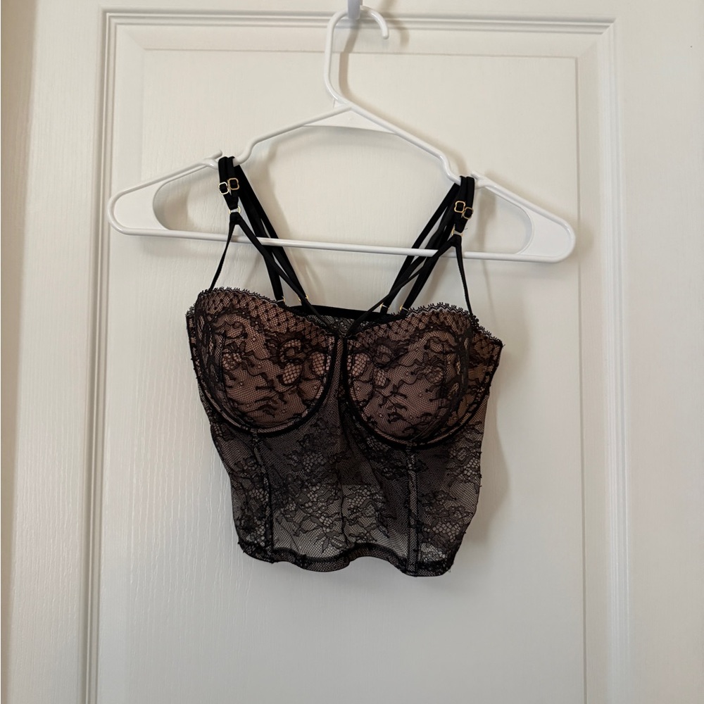 32DD Black Lace VS Bustier